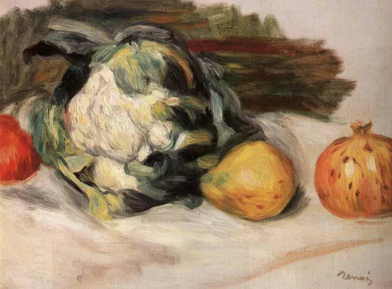 Pierre-Auguste Renoir Cauliflower and pomegranates